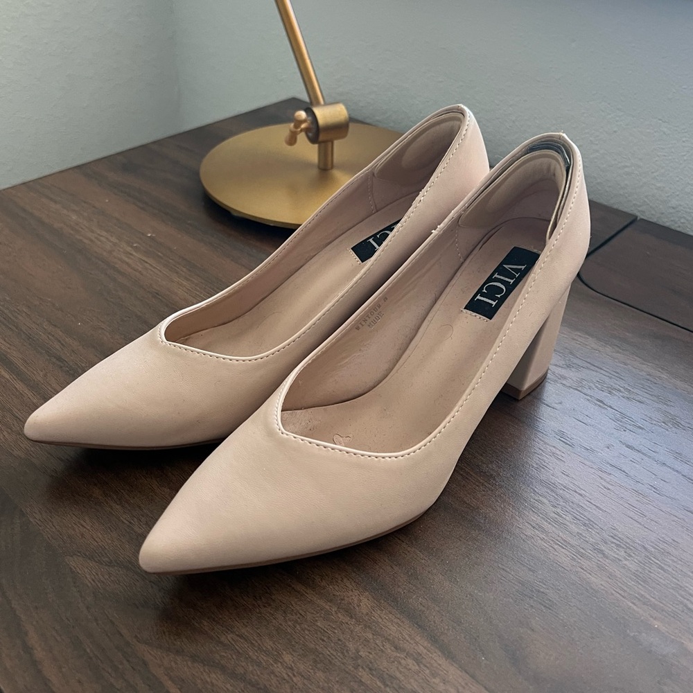 Nude Vici Heels